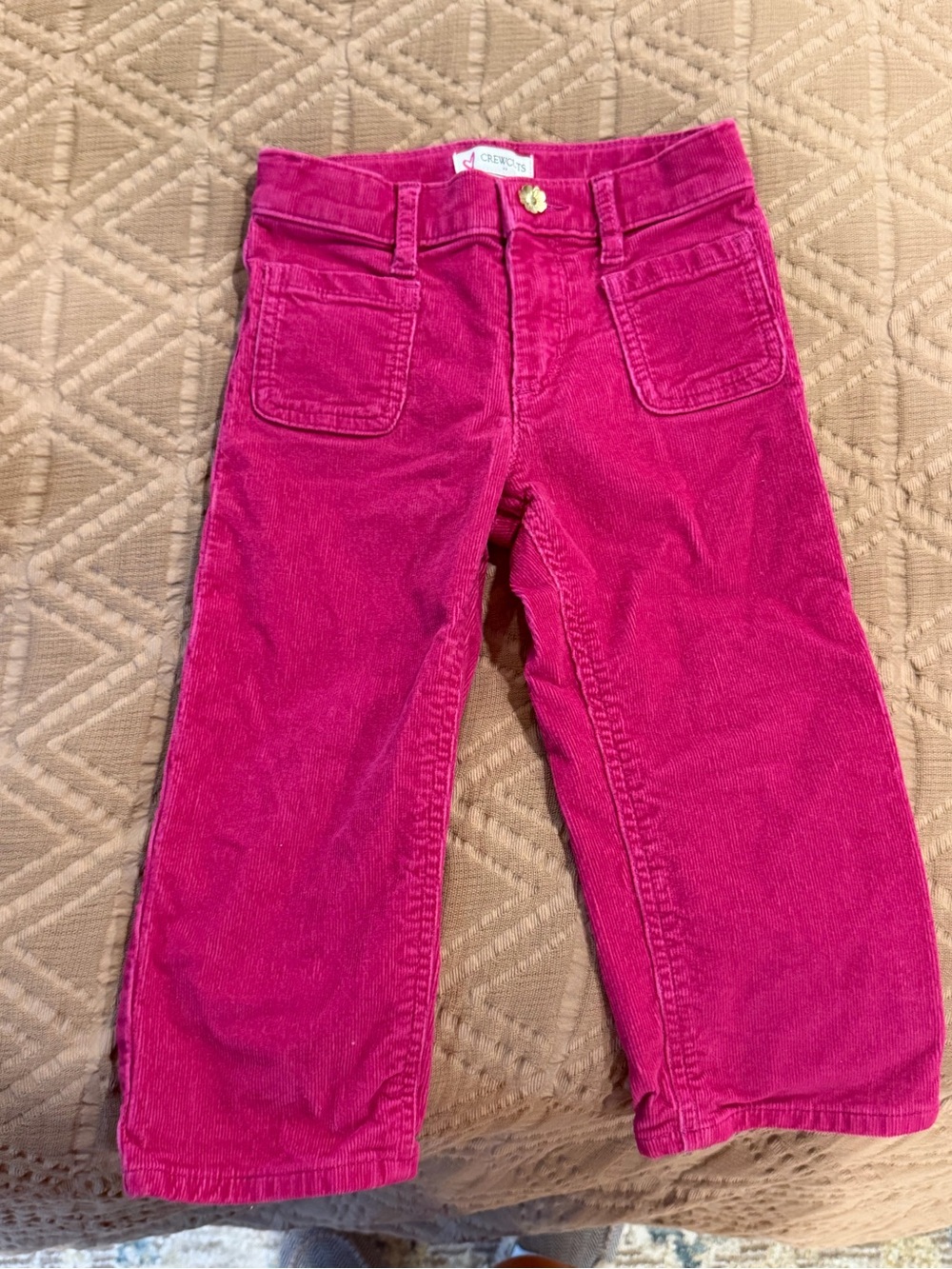 Crewcuts Hot Pink Corduroy Girl Pants